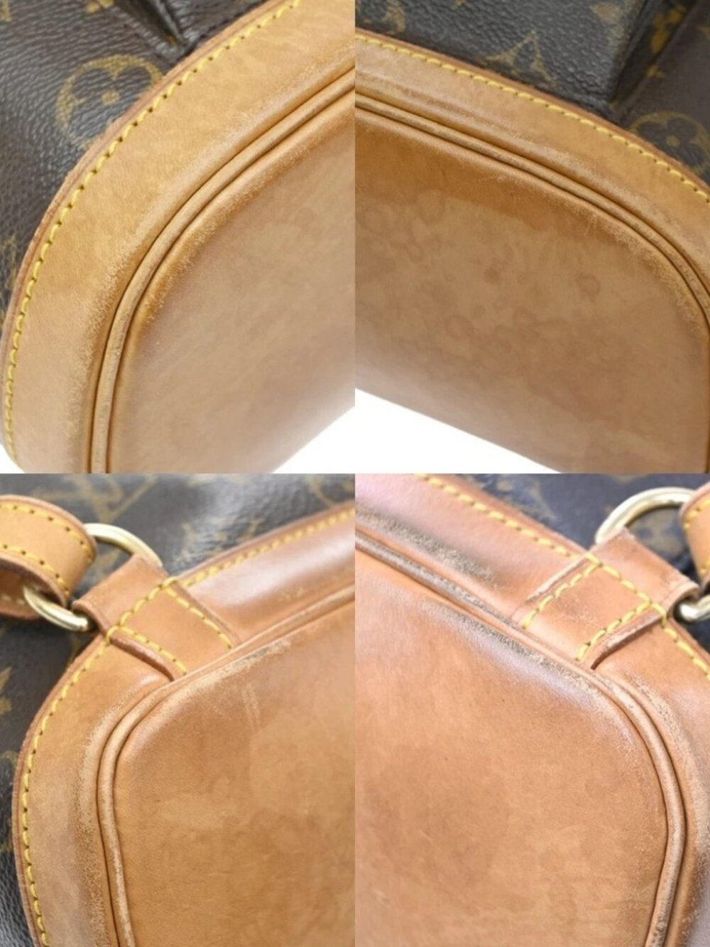 LOUIS VUITTON Mini Montsouris Backpack Bag Monogram Leather Brown France - Picture 7 of 16